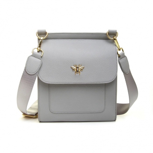 Alice Wheeler Bloomsbury Cross Body Bag - Grey